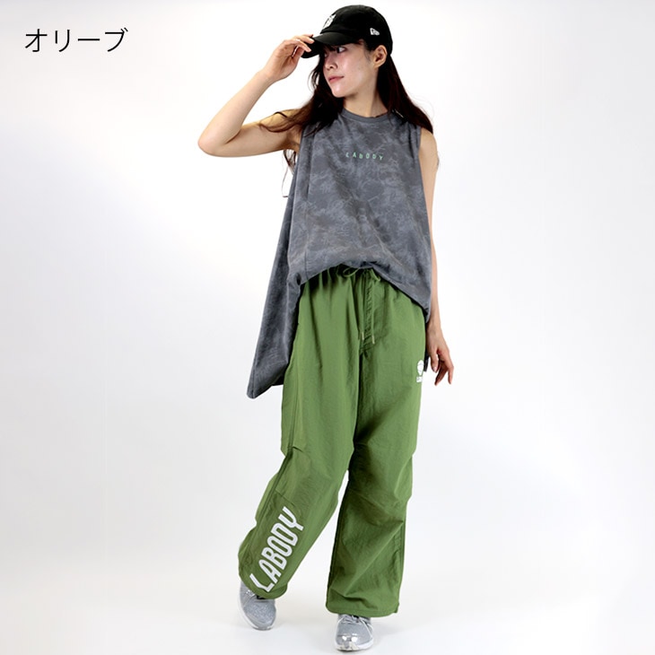 LABODY ICONIC パラシュートパンツ ドライ 吸水速乾 ナイロンパンツ