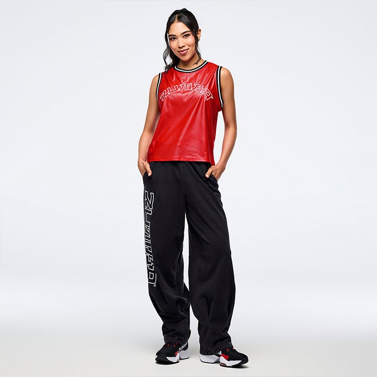 ZUMBA ズンバ 正規品 ウェア レディース タンクトップ メッシュ ライン