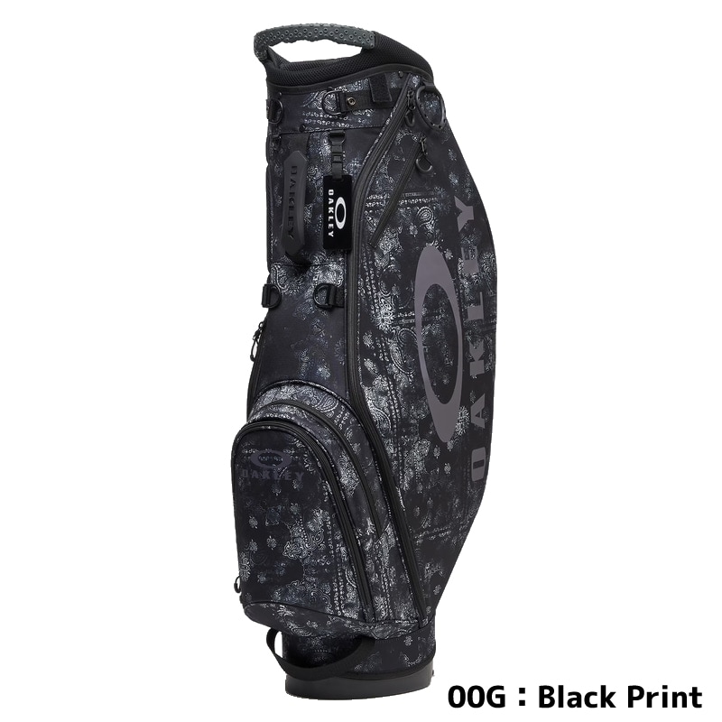 OAKLEY グラフィックプリントキャディバッグ OAKLEY（オークリー） ゴルフ BG スタンド ゴルフバッグ 14.0