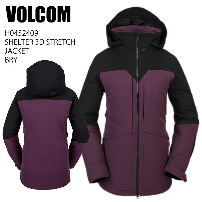 VOLCOM ボルコム H0452409 SHELTER 3D STRETCH JACKET BRY 23-24