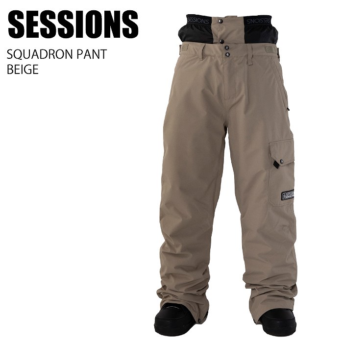 SESSIONS セッションズ SQUADRON PANT BEIGE 23-24 ボードウェア
