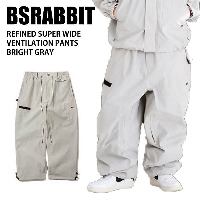 BSRABBIT ビエスラビット REFINED SUPER WIDE VENTILATION PANTS