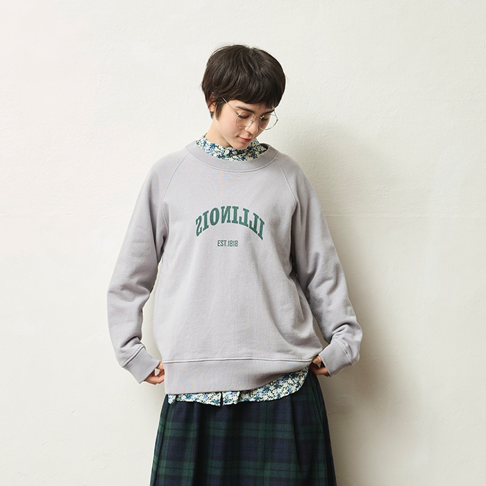 NARU(ナル) アメリカンドライ裏毛 ILLINOISプリントPO 656016