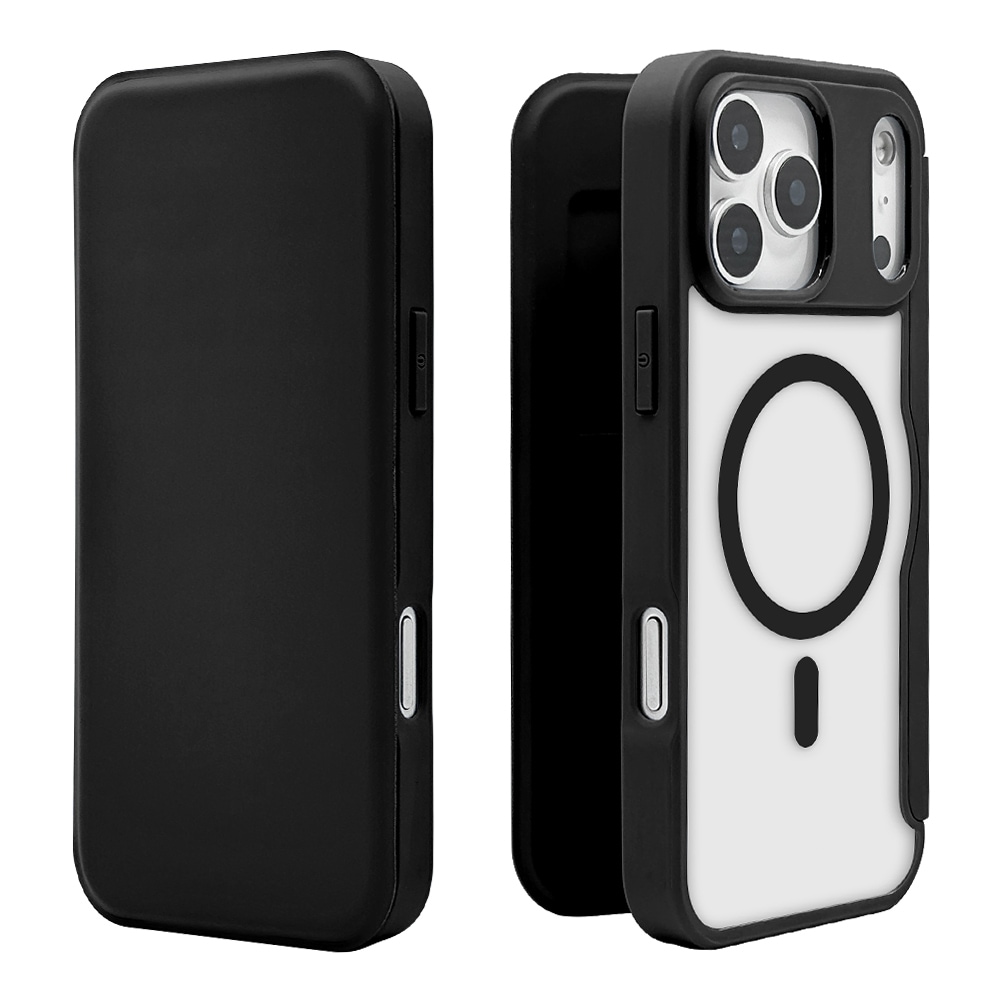 iPhone17 Pro Max ケース カバー 手帳型 ハイブリッド TPUバンパー