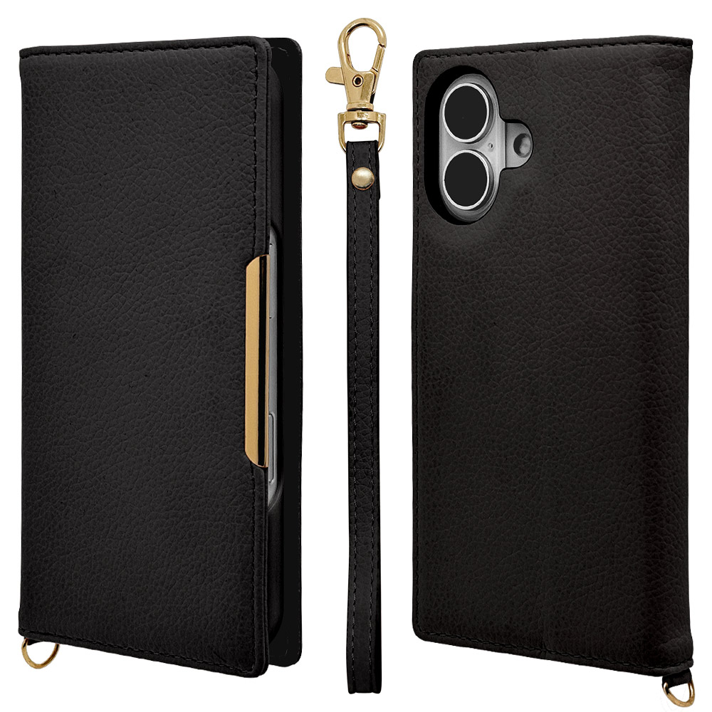 iPhone16 ケース カバー 手帳型 カード入れ おしゃれ ベルトなし