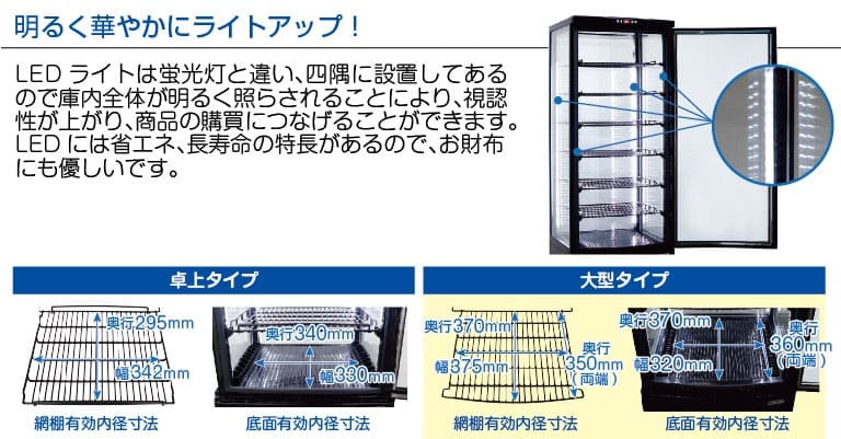 レマコム 4面ガラス冷蔵ショーケース フォーシーズン 大型 218L R4G