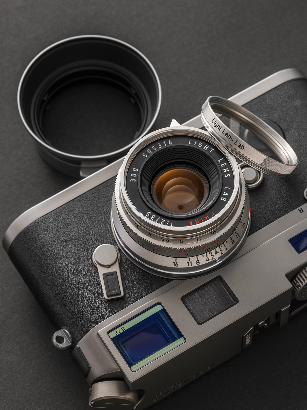 LIGHT LENS LAB M 35mm f/2 'Stainless Steel Edition' セット (UV