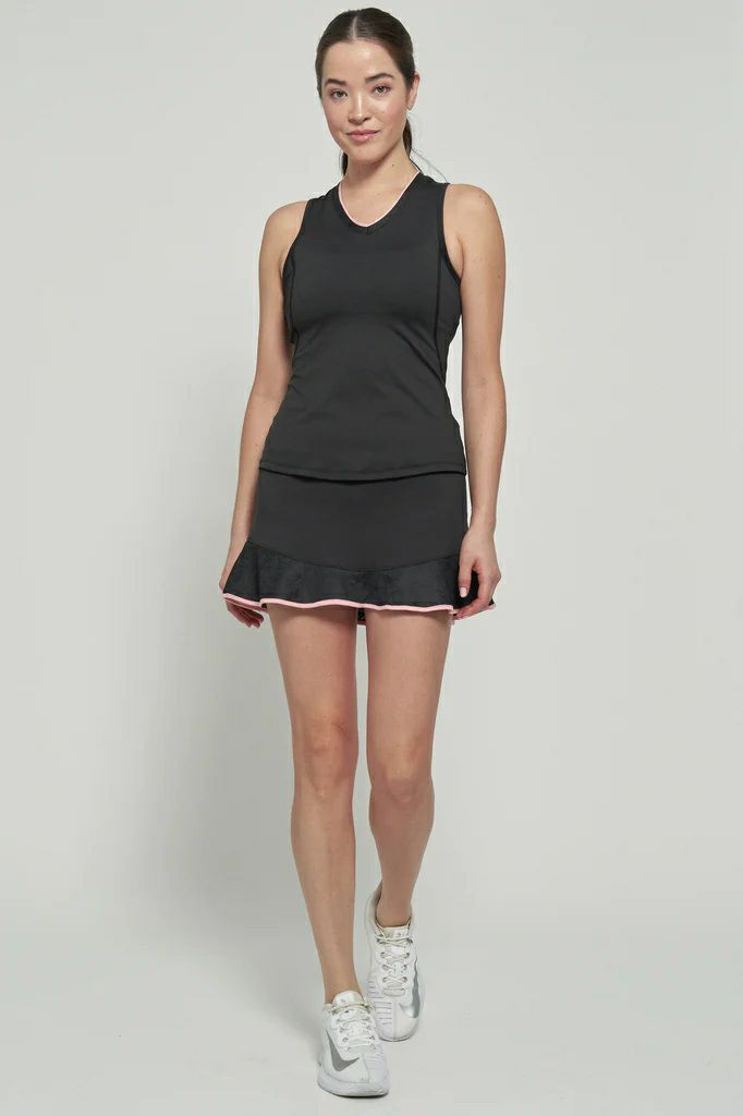 LIja リージャ テニスウェア ブラックタンクトップスカート 【公式通販】