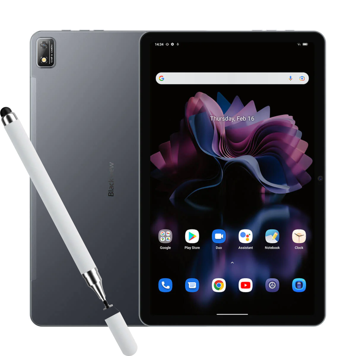 Tableta Blackview Tab 16 Grey, 8GB RAM, 256GB ROM - DualStore