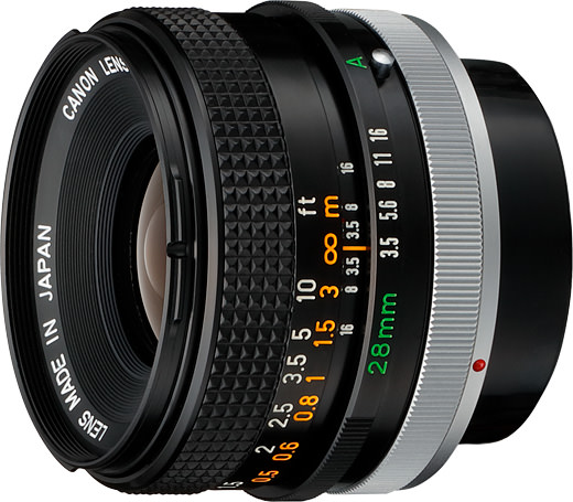 CANON/キャノンFD28mm F3.5レンズ オールド ヴィンテージ 箱付き 中古