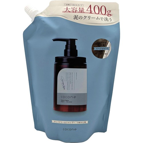 cocone ココネ クレイクリームシャンプー リペア つめかえ用 400g