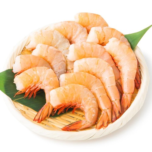 冷凍】 天然ホワイトえび(中)無頭殻付 12尾（200g） Green Beans