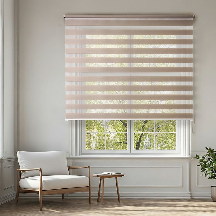 壁空け不要！つっぱりロールスクリーン 幅180cm（採光タイプ）[SH-16