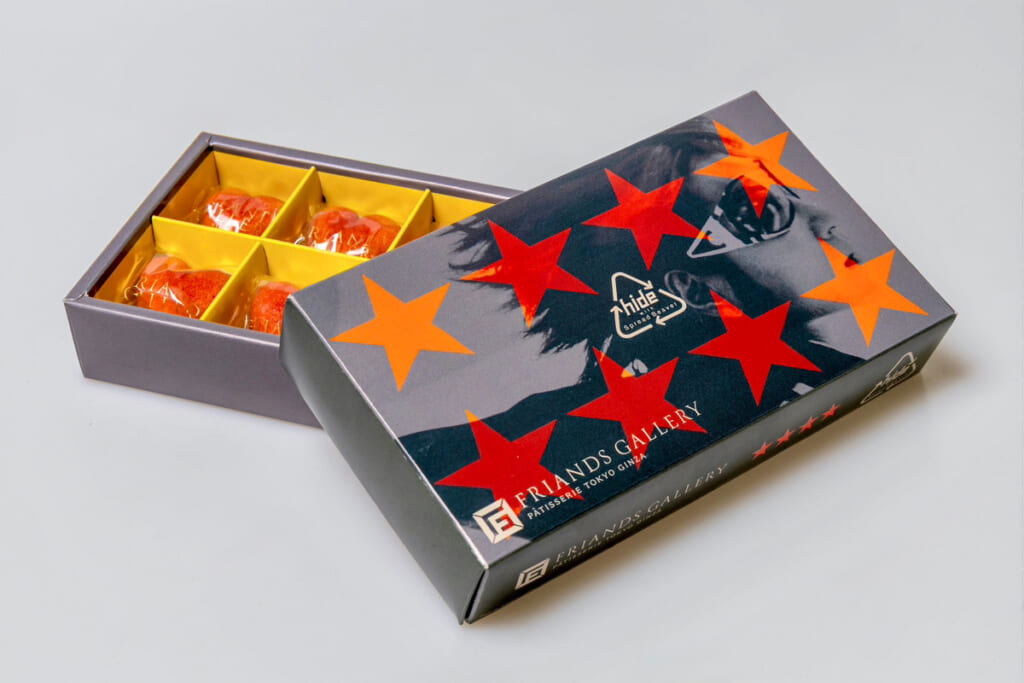 hideの愛用ギター“イエローハート”をイメージしたフィナンシェが、専門