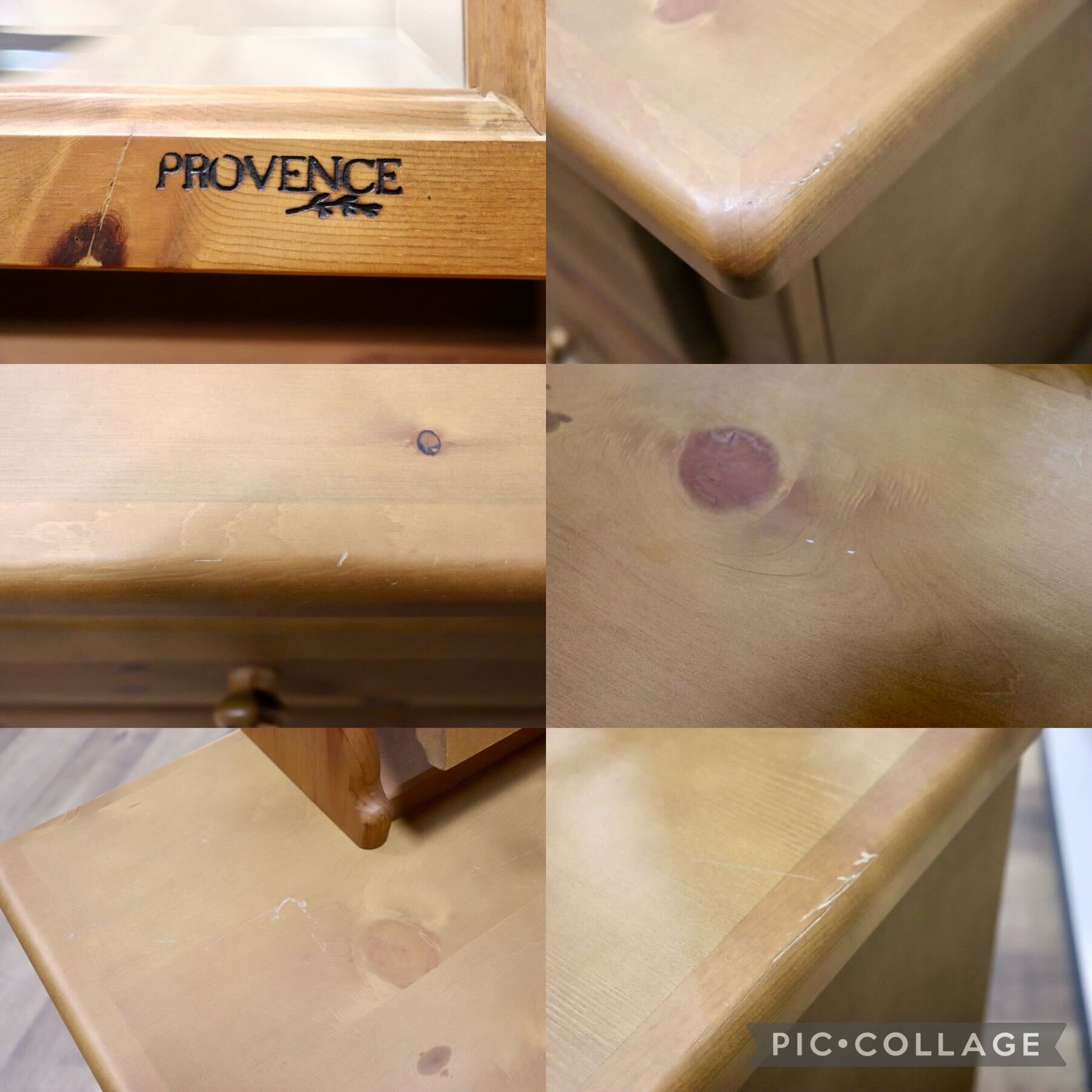 GMGK447A○コスガ / KOSUGA PROVENCE ドレッサー 化粧台 鏡台 3段