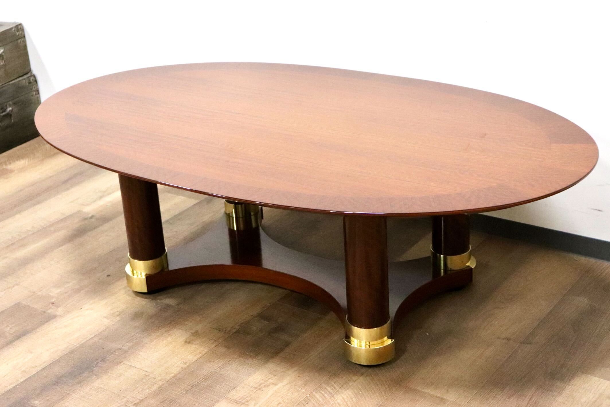 FAC70 カリモク最高峰 ドマーニ フォルザ オーバル型 カクテルテーブル