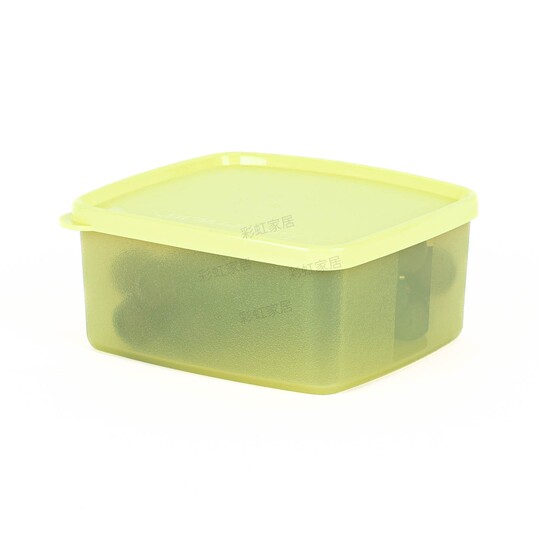 タッパーウェア 400ml 食品保存容器 - 正方形プラスチック収納ボックス