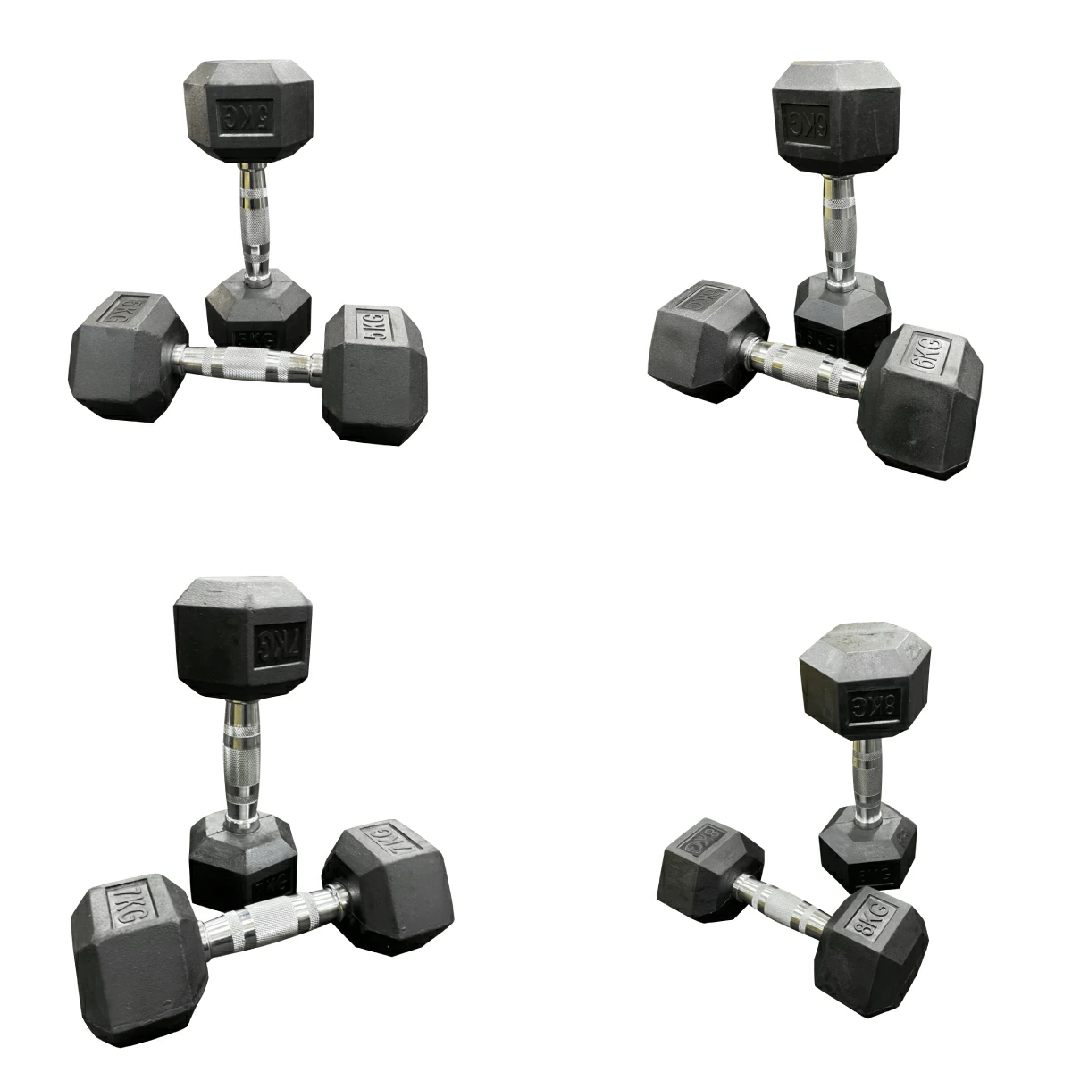 ラバー ヘックス ダンベル 1KG～10KG × 2個ずつ 計20個 ＋