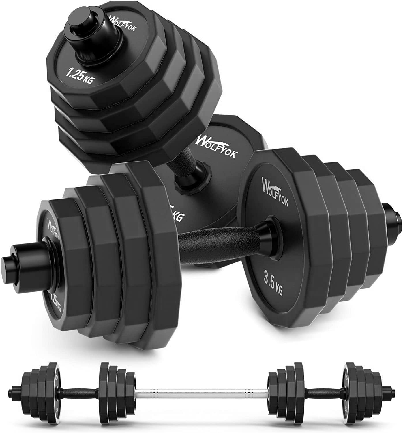 月額2,980円レンタルプラン：Wolfyok 可変式ダンベル 20kg×2個