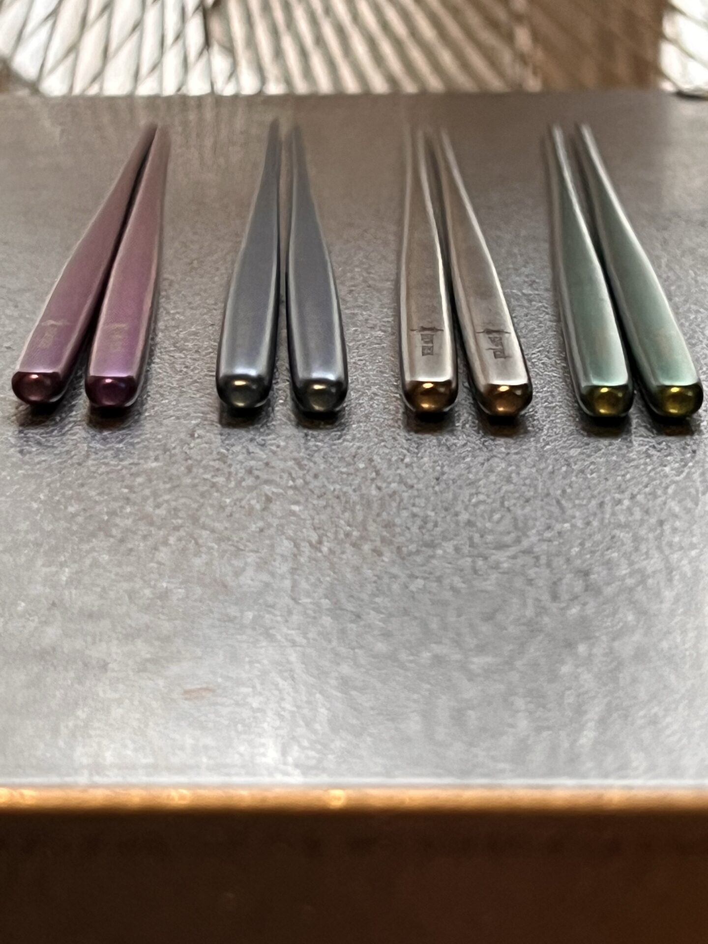 yutachica、 Peak チタン箸セット 3色 3組セット peak チタン箸 3本