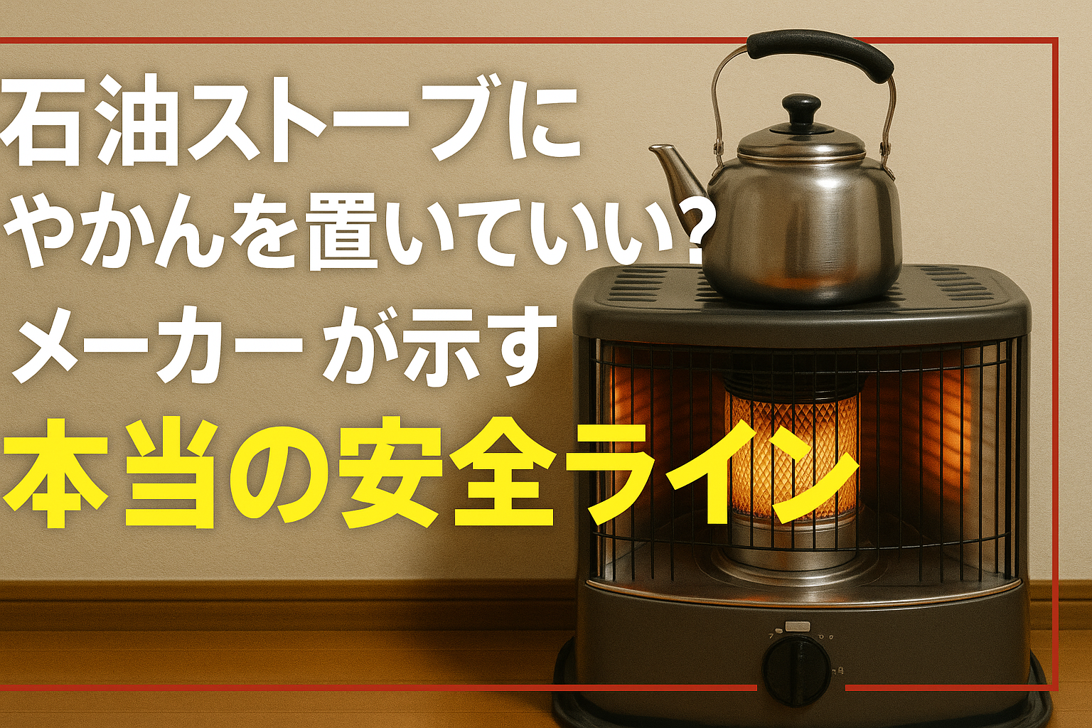 石油ストーブにやかんを置いていい？メーカーが示す“本当の安全ライン