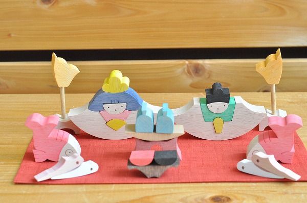 ひな人形 雛人形 遊プラン・小黒三郎 鯛びな 木のおもちゃHANA