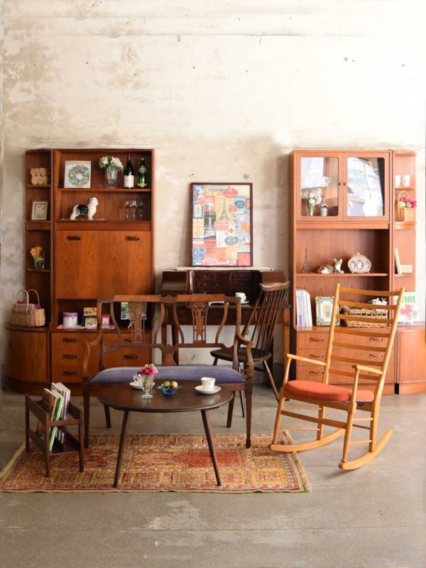 G-PLANフレスコシリーズのビンテージキャビネット、便利に使える