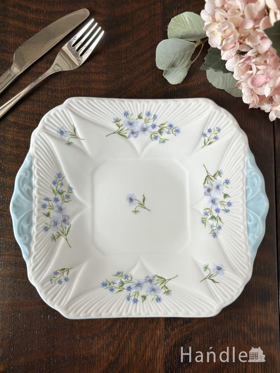 イギリスから届いたビンテージプレート、風景画が描かれた英国の絵皿(k