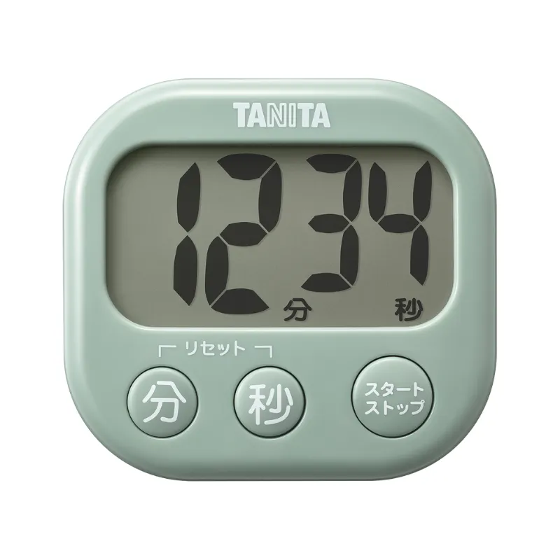 ㈱タニタ TD-429-GR(セージグリーン)：抗菌でか見えタイマー
