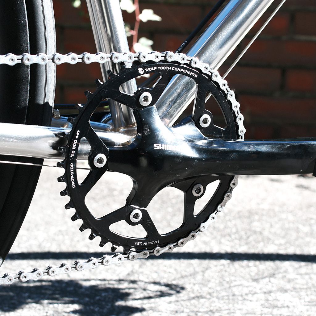 コンパクトクランクのフロントシングル化に！Wolf Toothのドロップス