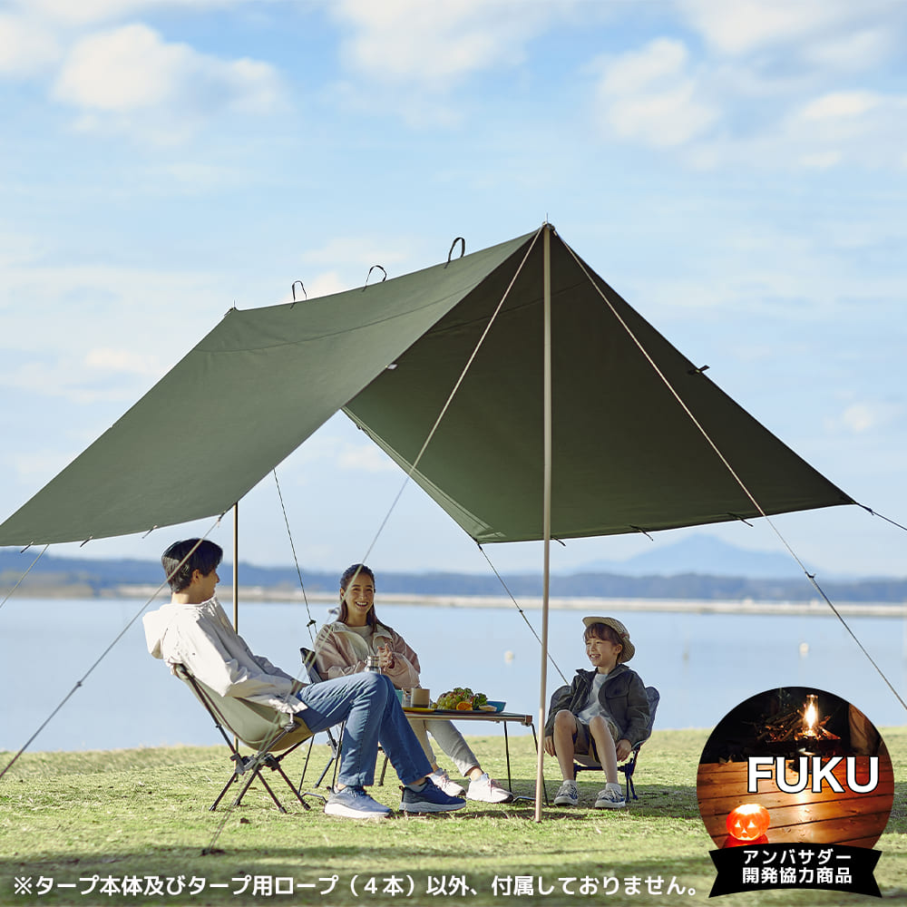 ワークマン『TCサバイバルタープ』で春キャンプ！FUKUが実際に泊まって