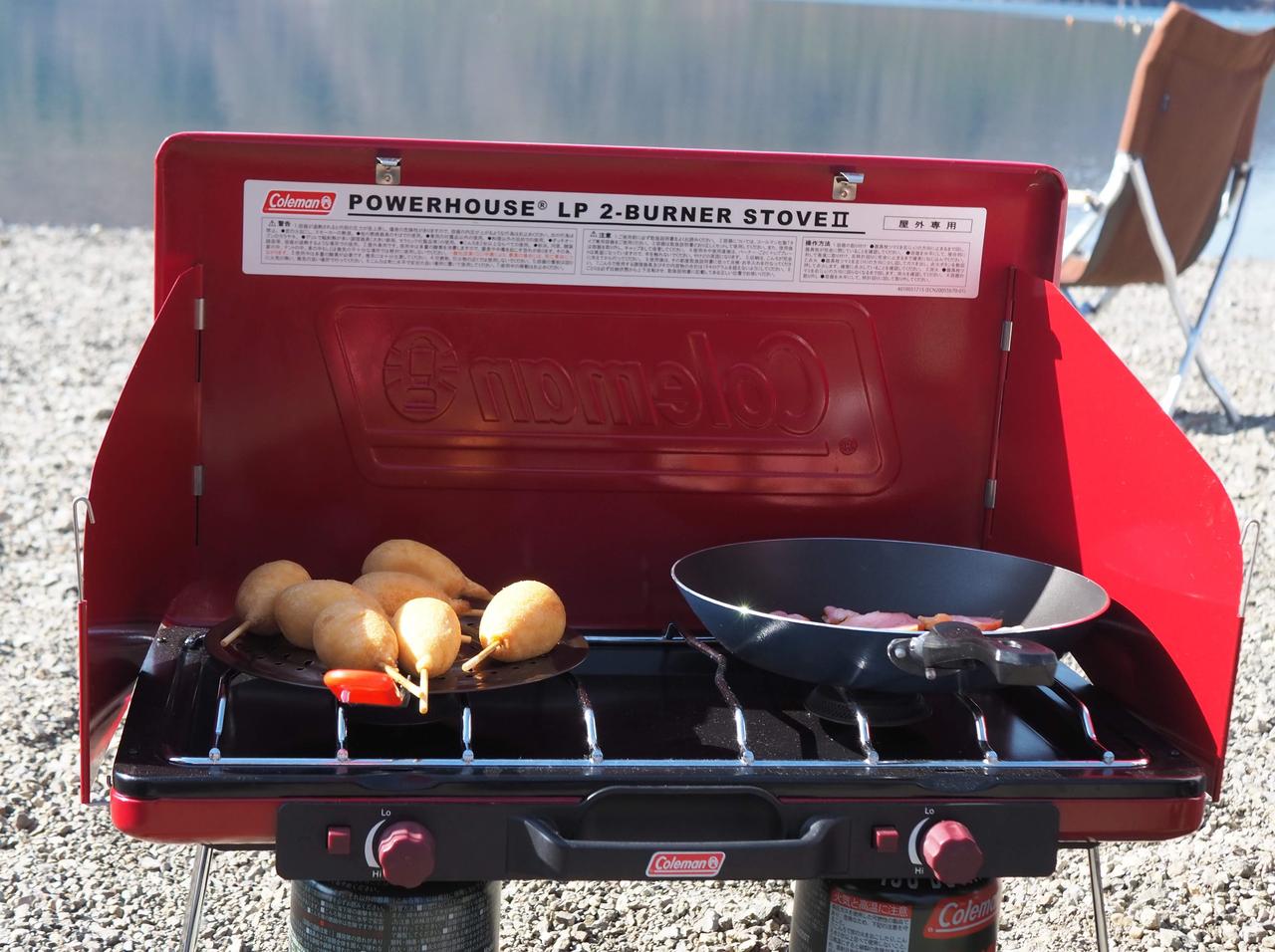キャンプの調理はコールマンのツーバーナーにお任せ！ 筆者愛用