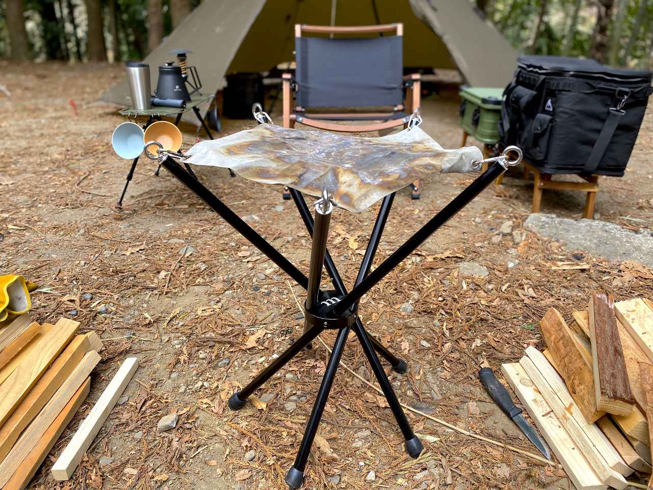 地上50cmの高さが魅力！muraco焚き火台『STAR TORCH FIFTY』の凄さを