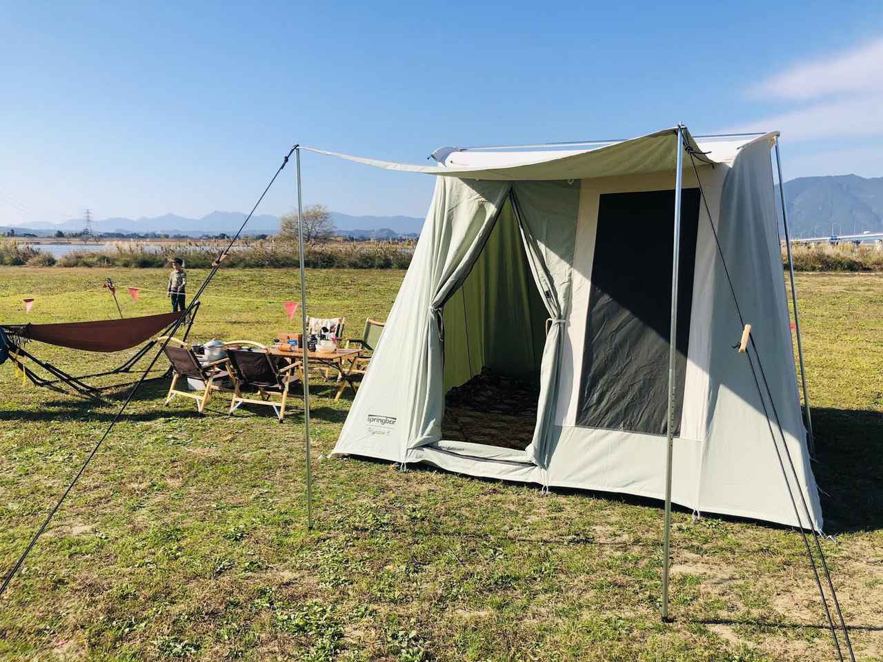 カーカムスのテント『スプリングバーテント』を徹底レビュー！ その
