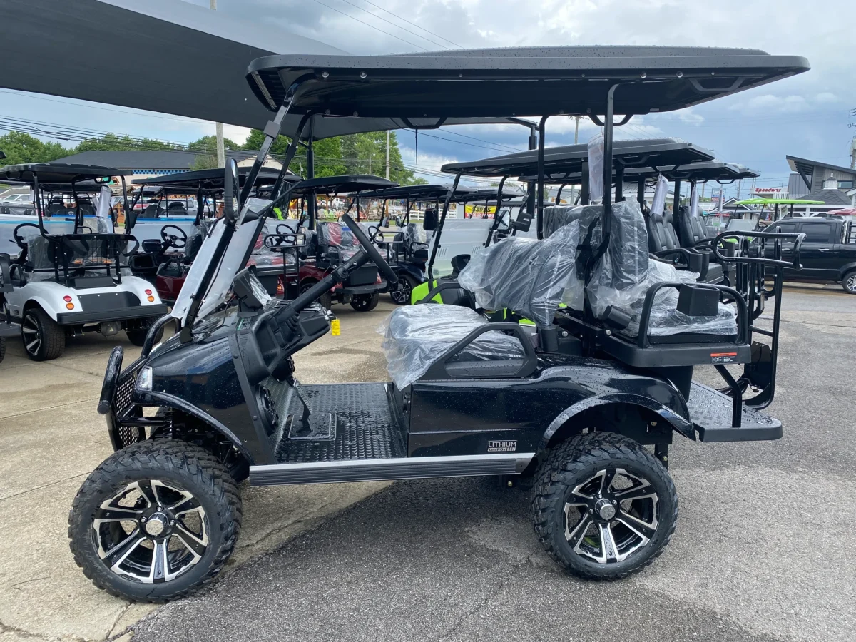 Blacked Out Golf Cart | Evolution EV Forester 4 Plus