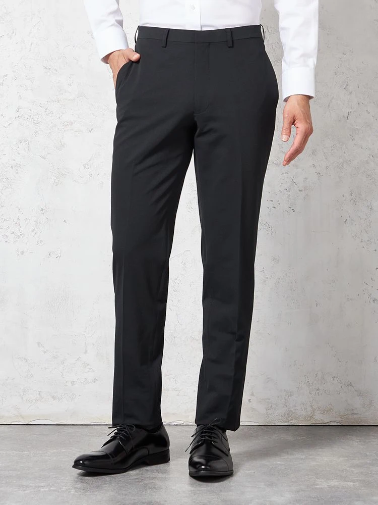 ブラック 【ウォッシャブル】パンツ スラックス ノータック【i-Pants