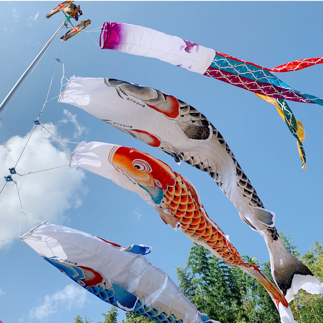 Celebration carp [Kiccho] 6-piece Niwa Deco Set Tokunaga Koinobori