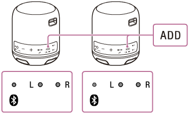 SRS-XB12 | ヘルプガイド | 2台のスピーカーを使用してワイヤレス再生