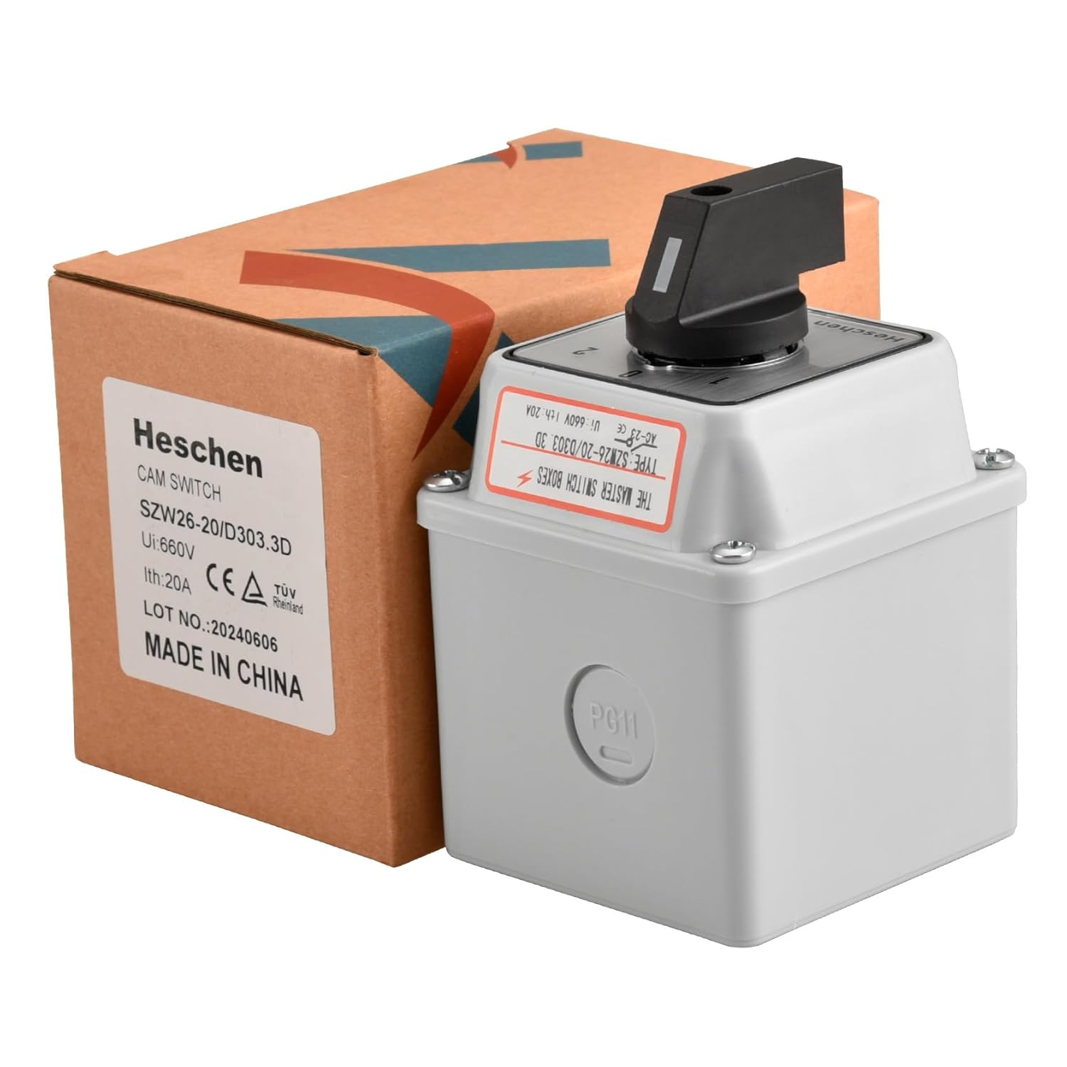 Heschen Universal Rotary Cam Selector Changer Switch, SZW26-20/D303.3D