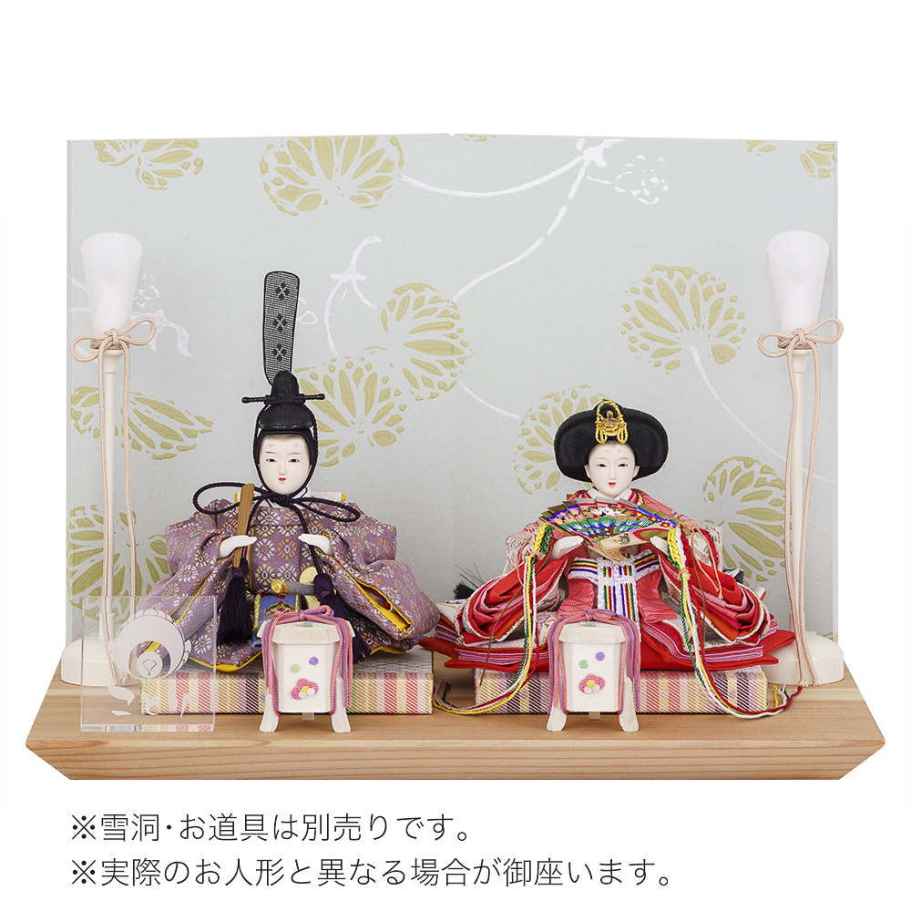 送料込み】美品☆ お雛様雛人形渡辺人形木製桃の節句ガラスケース