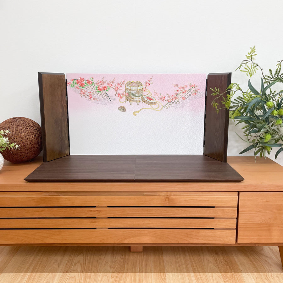 台屏風 単品販売 75cm平飾り 雛人形 ひな祭り飾り 女の子 桃の節句