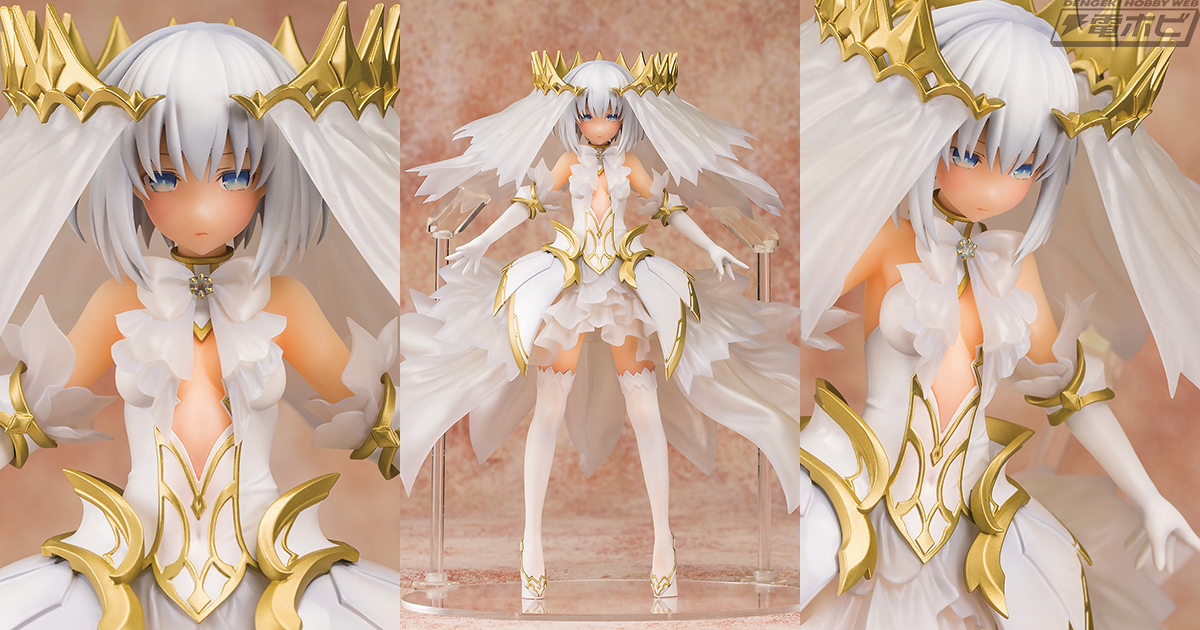 デート・ア・ライブ』鳶一折紙が透明感のある純白のドレスを身にまとっ