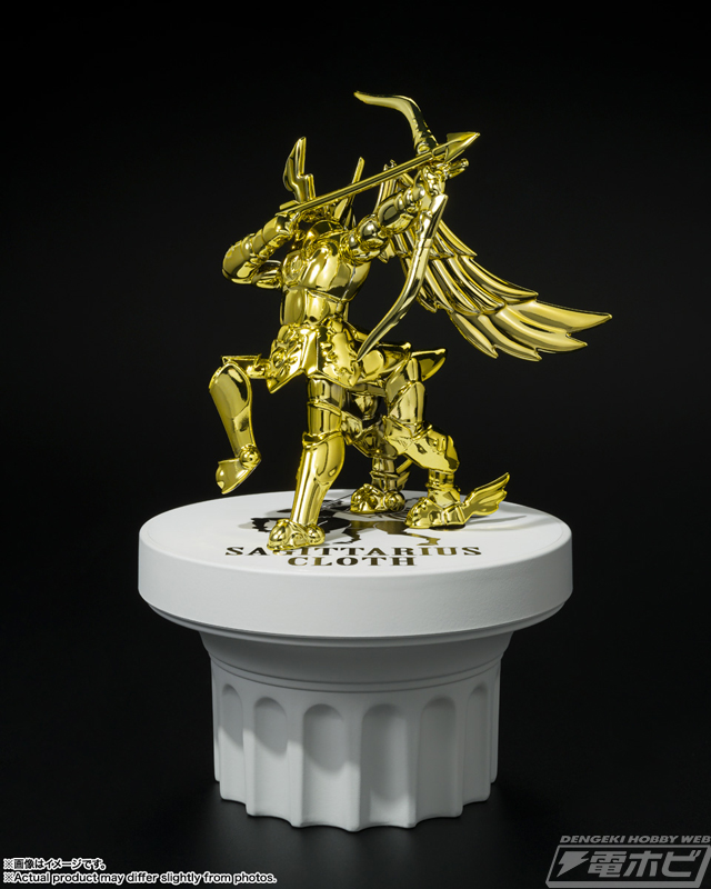 聖闘士星矢』聖闘士聖衣神話APPENDIXより「黄金聖衣オブジェ」が登場
