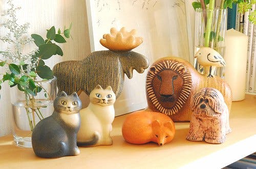 取扱い終了】Lisa Larson/リサ・ラーソン/オブジェ/Cat Mans（ホワイト