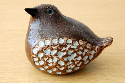 スウェーデン/Bengt Wallデザイン/陶器の小鳥オブジェ（大） - 北欧
