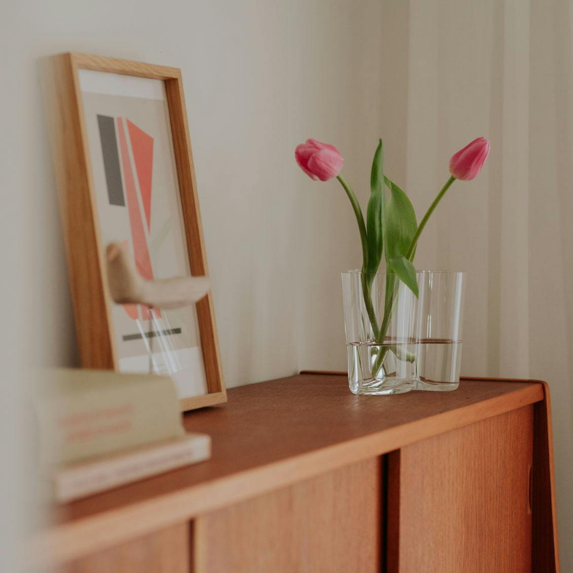 iittala/イッタラ/Alvar Aalto/アルヴァ・アアルト/ 花瓶 120mm クリア