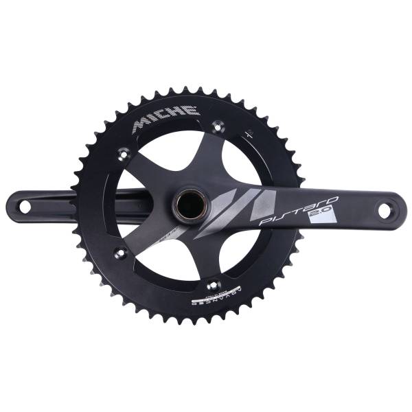 Miche Pistard 2.0 クランクセット 50T 165mm アルミニウム - ブラック