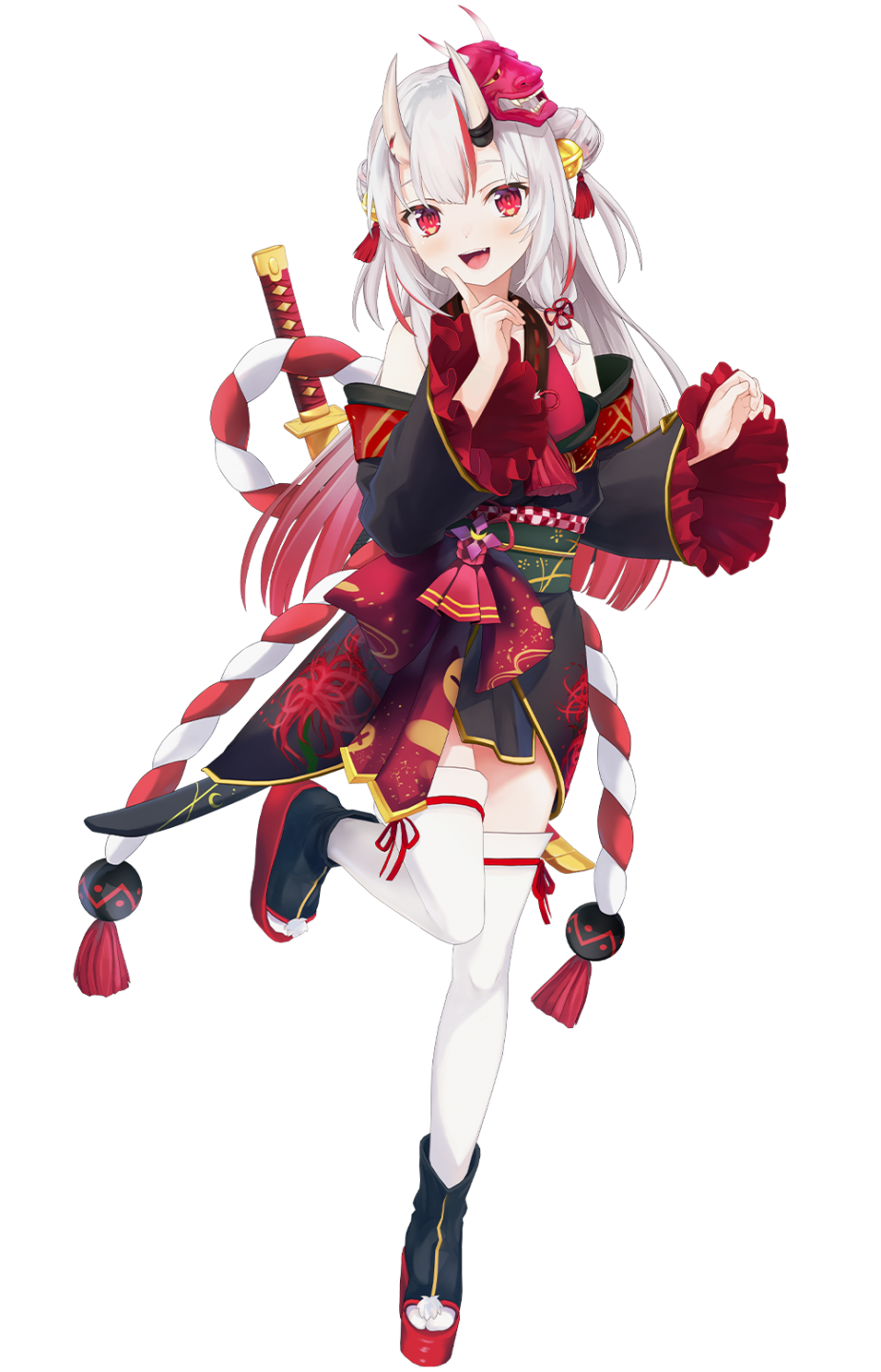 α1 ホロライブ リボン&ネグリジェ 百鬼あやめ スリーブ&プレイマット