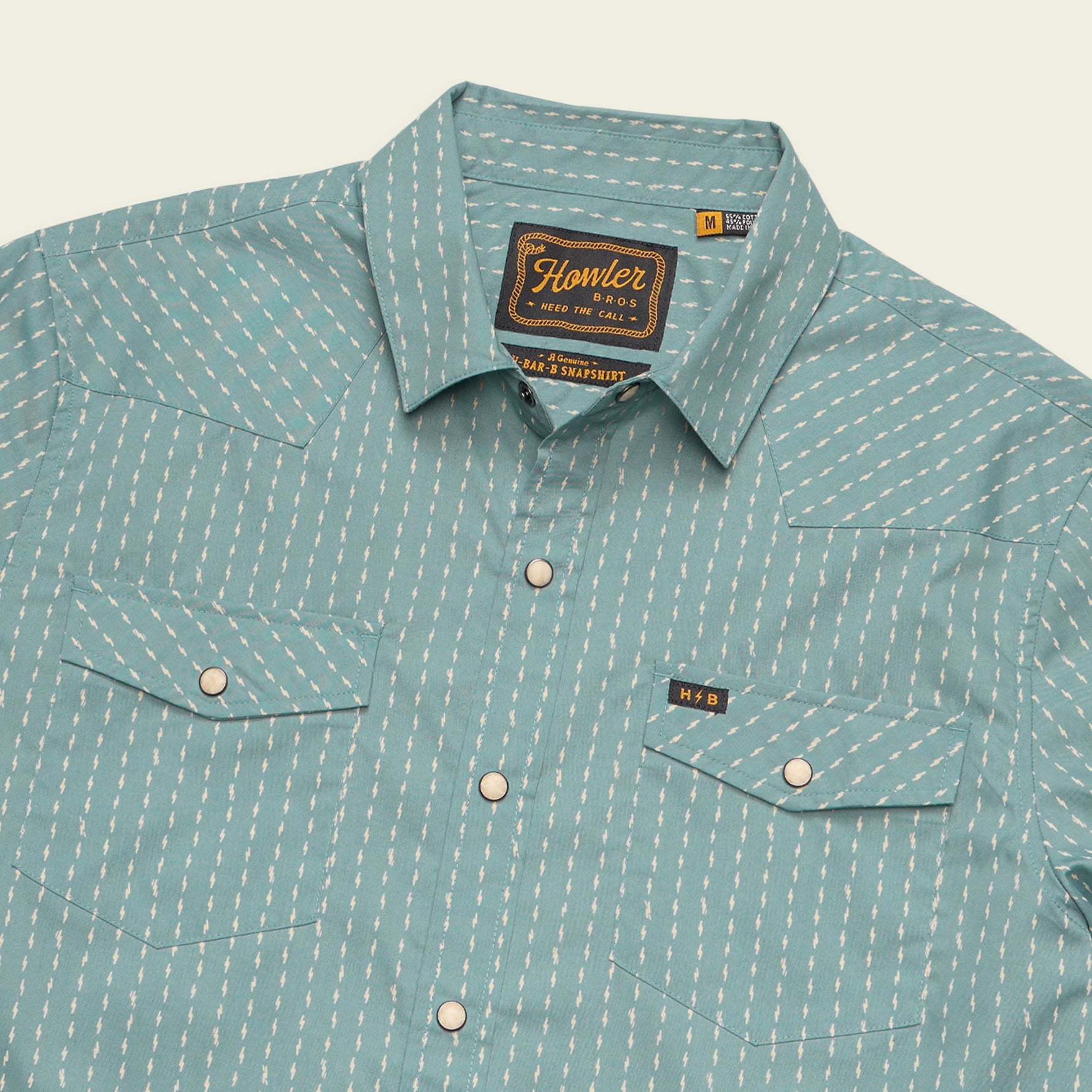 H Bar B Snapshirt - Power Lines : Smoke Blue – HOWLER BROTHERS