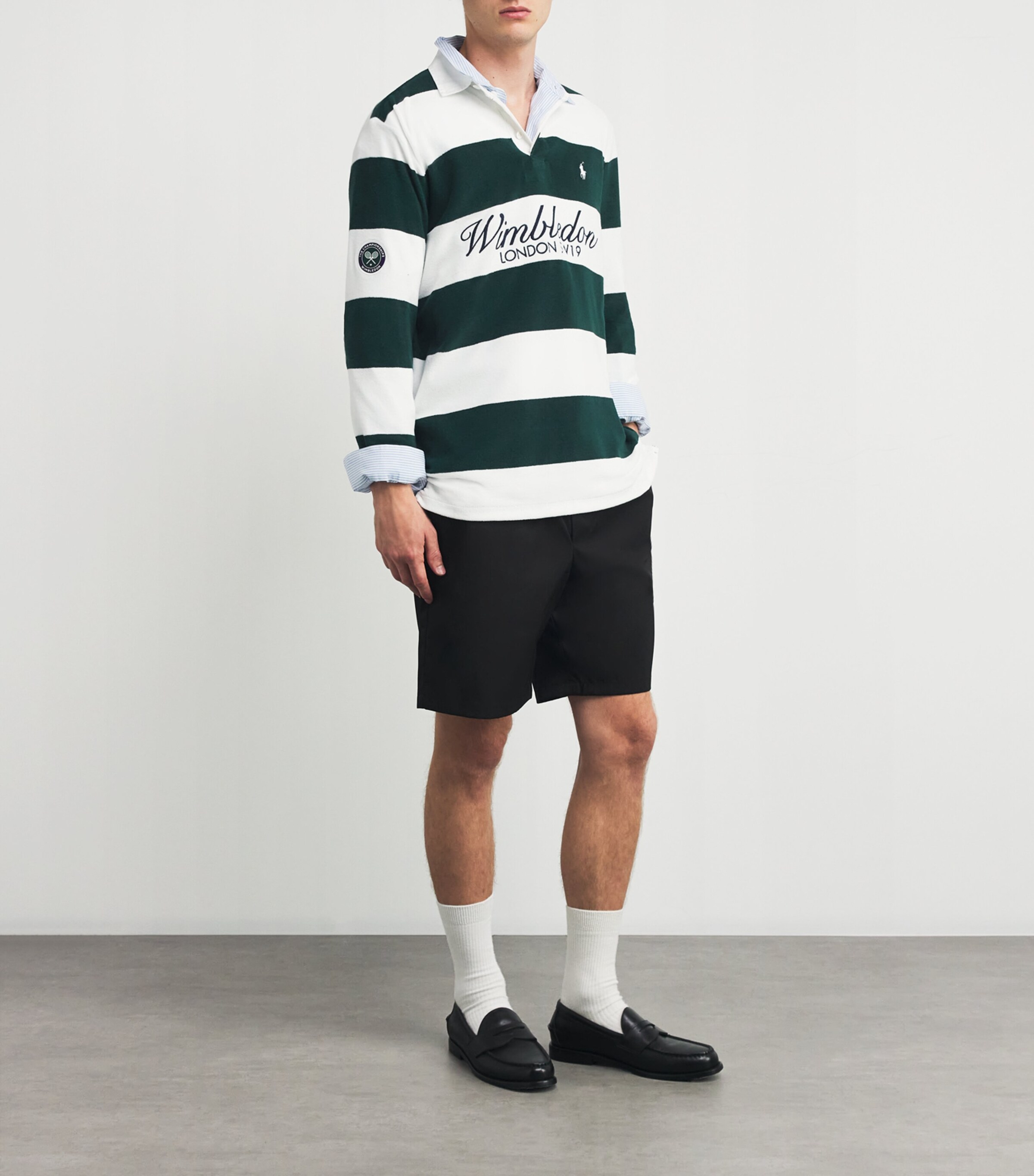 RLX Ralph Lauren Multi x Wimbledon Fleece Rugby Shirt | Harrods US